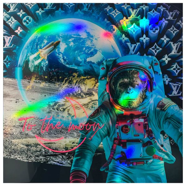 To The Moon - Neon Light